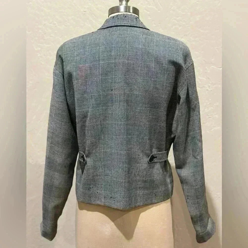 Pendleton Vintage Cropped Double Breasted Blazer … - image 2